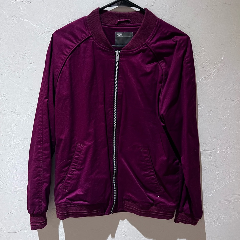 ASOS Maroon Bomber Jacket
